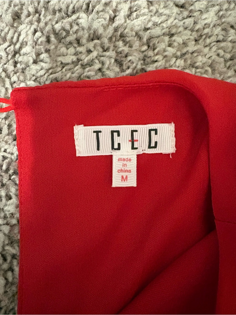 TCEC Red Ruffle Mini Dress - Picture 2 of 3